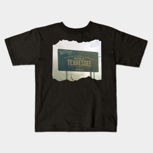 Picture of a Tennessee sign photography Welcome to TN Kids T-Shirt